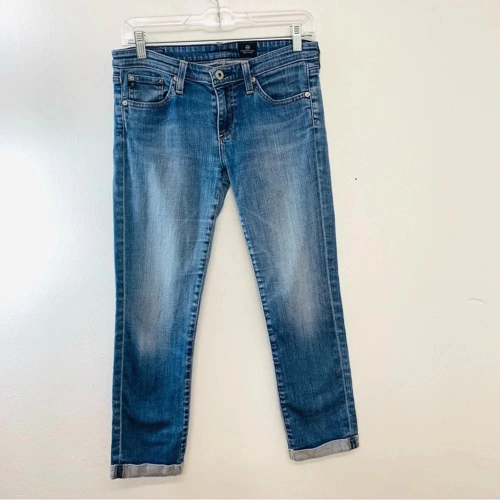 Adriano  Goldschmied  AG Jeans Woman Size 27  Crop Cuff‎ Low Rise Stretch